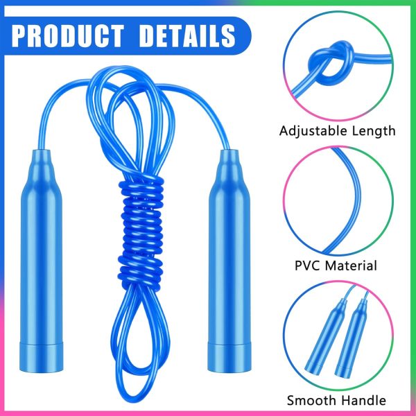 Aodaer Kids Jump Rope Set Colorful Outdoor Jump Ropes 7.3 Fe...
