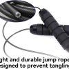High-Speed Jump Rope with Ball Bearings, Adjustable Weighted...