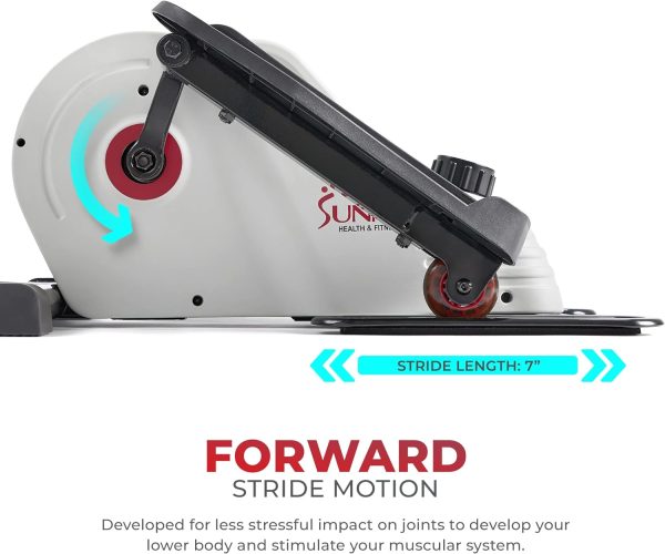 Sunny Health & Fitness Sitting Under Desk Elliptical Exercis...