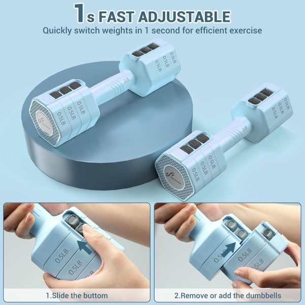 Adjustable Dumbbells Hand Weights Set: Sportneer 4 In 1 Weig...