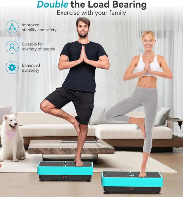 POWET Vibration Plate Exercise Machine for Weight Loss, Wouk...