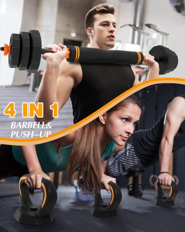HTK Adjustable Weight Dumbbell Set - 4 in 1 Free Weight Set ...