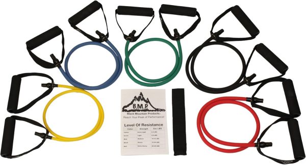 Black Mountain Products Resistance Band Set (Five Bands Incl...