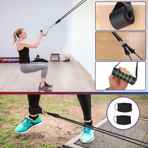 Exercise Resistance Bands with Handles for Working Out, 150/...