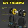 Adjustable Dumbbells Set 12.5LB/22.5LB Pair, 1-Sec Fast Adju...