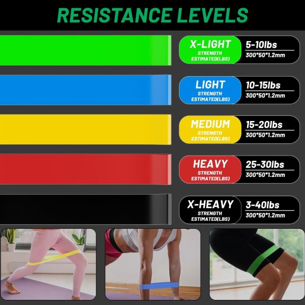 Resistance Bands, 12 PCS Resistance Bands for Working Out, P...