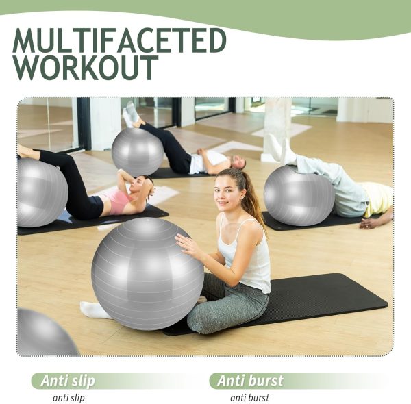 Hungdao 6 Pcs Exercise Ball Bulk Inflatable Pregnancy Ball 2...
