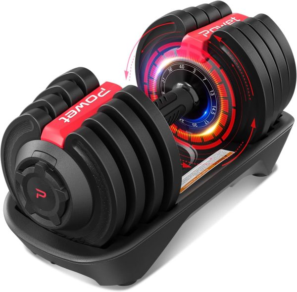 Adjustable Dumbbell Set, 40LB to 3LB Weight Set, 12 Free Wei...