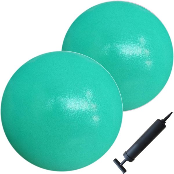 AppleRound 9-inch Pilates Ball with Pump - Small Exercise Ba...