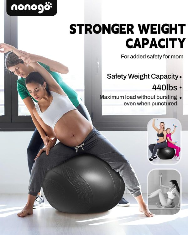 nonogo Anti-Burst Exercise Ball for Working Out - Stability ...