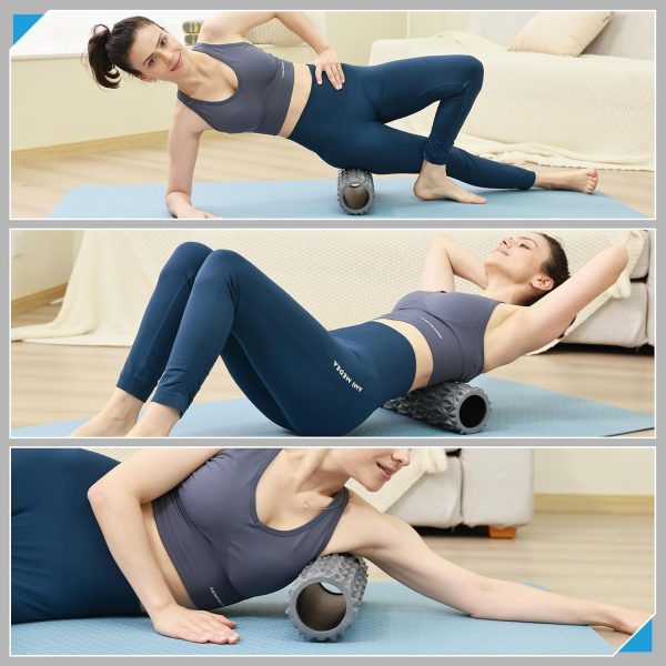 Foam Roller, 15inch Deep Tissue Massager for Muscle Massage,...