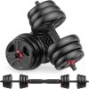Adjustable Dumbbells Sets, 20/30/40/55/60/70/80/90lbs Free W...