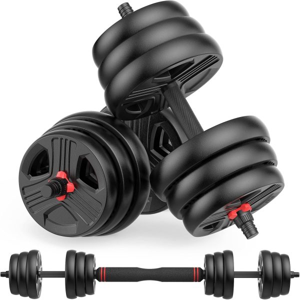 Adjustable Dumbbells Sets, 20/30/40/55/60/70/80/90lbs Free W...