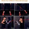 Resistance Bands Set (12pcs), Workout Bands with Handles, Do...