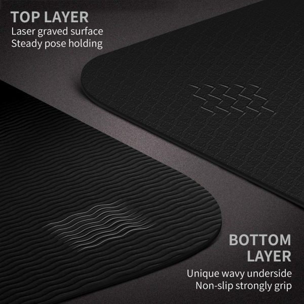 CAMBIVO Extra Wide Yoga Mat for Women and Men (72"/84"x 32"x...