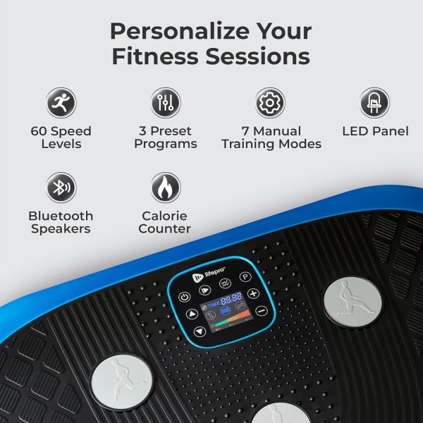 LifePro Rumblex Plus 4D Vibration Plate Exercise Machine -Tr...