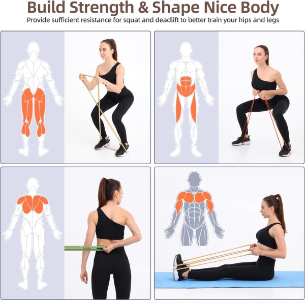 Resistance Bands for Working Out: Pull Up Bands 5-130lb 5 Le...