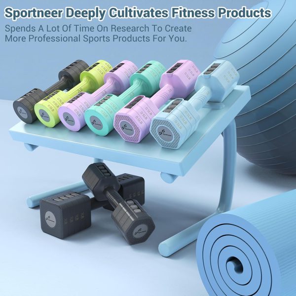 Adjustable Dumbbells Hand Weights Set: Sportneer 4 In 1 Weig...