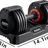 AOTOB 25/55 lbs (Pair) Adjustable Dumbbell Set, Dumbbells Ad...