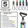 Resistance Bands Set (12pcs), Workout Bands with Handles, Do...