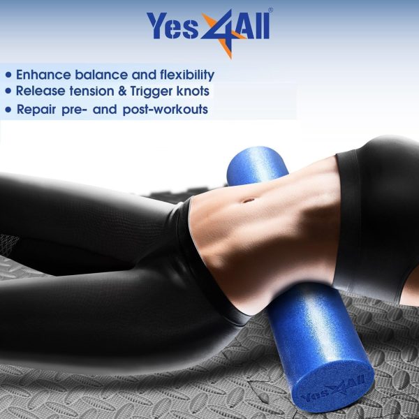 Yes4All Low Density Round PE 12/18/ 24/36 inch Foam Rollers ...