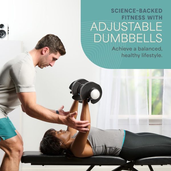 Lifepro Adjustable Dumbbells Set/Single - 15lb 43lb 55lb 90l...