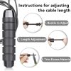 High-Speed Jump Rope with Ball Bearings, Adjustable Weighted...