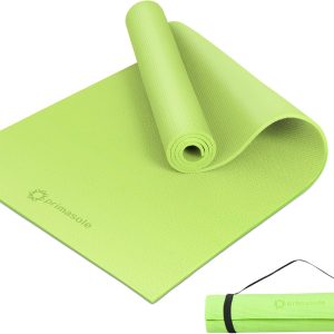 Yoga Mat with Carry Strap for Yoga Pilates Fitness and Floor...
