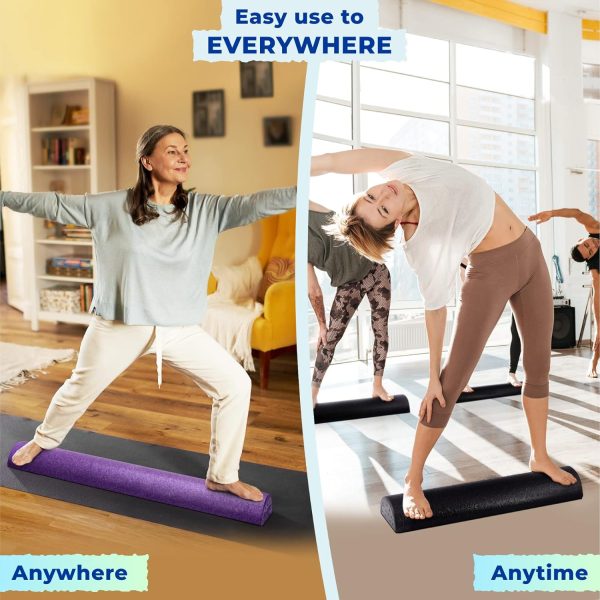 Yes4All High Density Half Round Foam Roller Support Pain Rel...