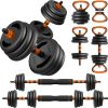 Adjustable Dumbbells 45lbs Free Weight Dumbbell Set with Con...