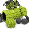 321 STRONG 5 in 1 Foam Roller Set Includes Hollow Core Massa...