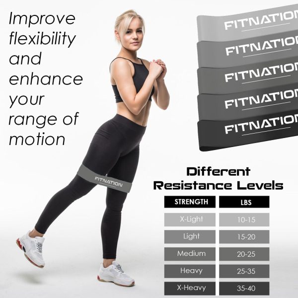 Hip Bands for Working Out - Exercise Bands, Workout Bands fo...