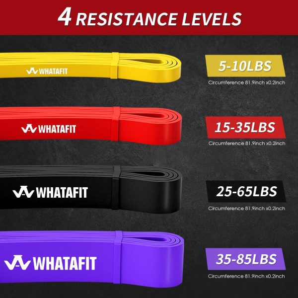 WHATAFIT Resistance Bands, Exercise Bands，Pull up Assistance...
