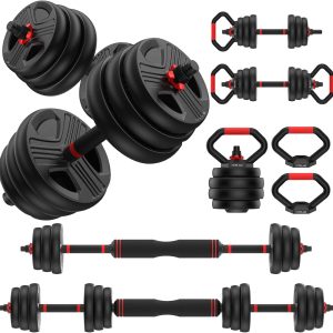 Adjustable dumbbell set,10/20/35/45/55/70/90lbs Free Weights...