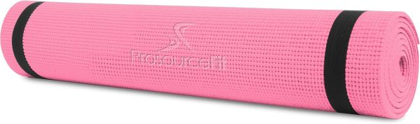 ProsourceFit Original Yoga Exercise Mat ¼” (6mm) Thick for C...