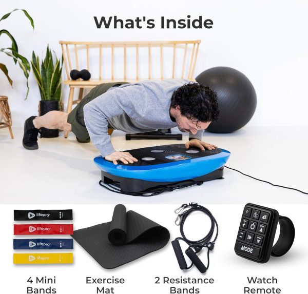 LifePro Rumblex Plus 4D Vibration Plate Exercise Machine -Tr...