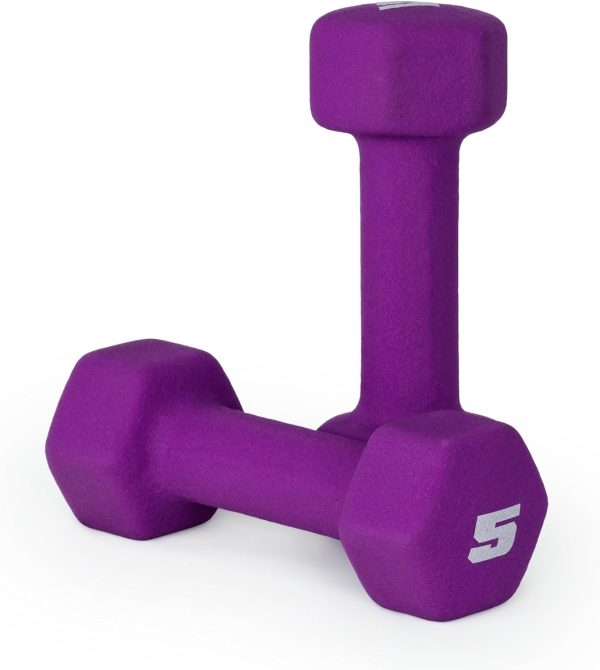 CAP Barbell Neoprene Dumbbell Hand Weights - Pair | Multiple...