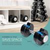 Lifepro Adjustable Dumbbells Set/Single - 15lb 43lb 55lb 90l...