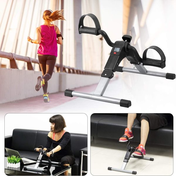 Folding Pedal Exerciser, Mini Exercise Bike Under Desk Bike ...