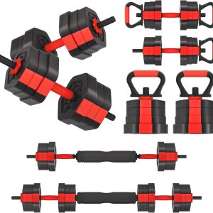 VIVITORY Dumbbell Sets Adjustable Weights, Free Weights Dumb...