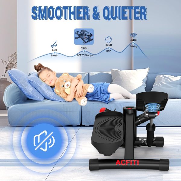 Steppers for Exercise at Home, Stair Stepper with Resistance...
