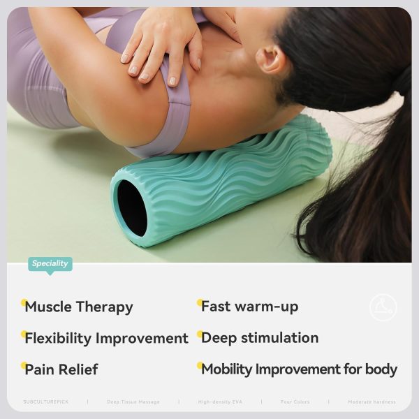 SUBCULTURE Pick Foam Roller - Medium Density Deep Tissue Mas...