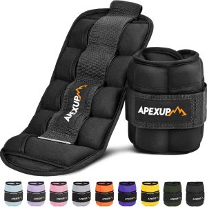 APEXUP 10lbs/Pair Adjustable Ankle Weights for Women and Men...