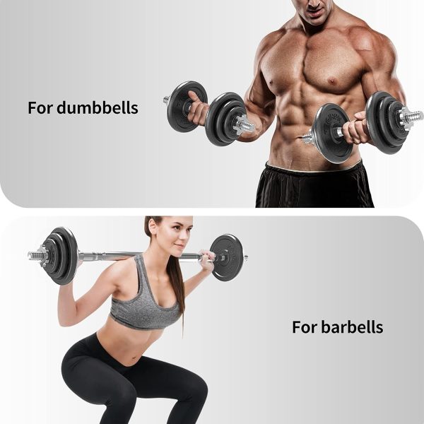 PROIRON 44Lbs Cast Iron Adjustable Dumbbell Set Hand Weight ...