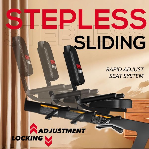 KeppiFitness Recumbent Exercise Bike, Recumbent Bike for Adu...