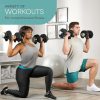 Lifepro Adjustable Dumbbells Set/Single - 15lb 43lb 55lb 90l...