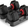 Adjustable Dumbbell 55LB Single Dumbbell Weight, 10-in-1 Wei...