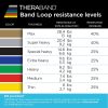 THERABAND Resistance Band Loop Set, Pack of 4, 12 Inch Band ...