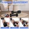 Adjustable Dumbbells Set- 2 lb 3lb 4lb 5lb Free Weights Set ...
