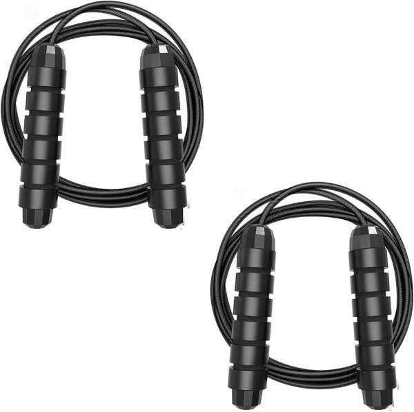 Jump Rope, 2Pcs Rapid Speed Jumping Rope with Ball Bearings,...